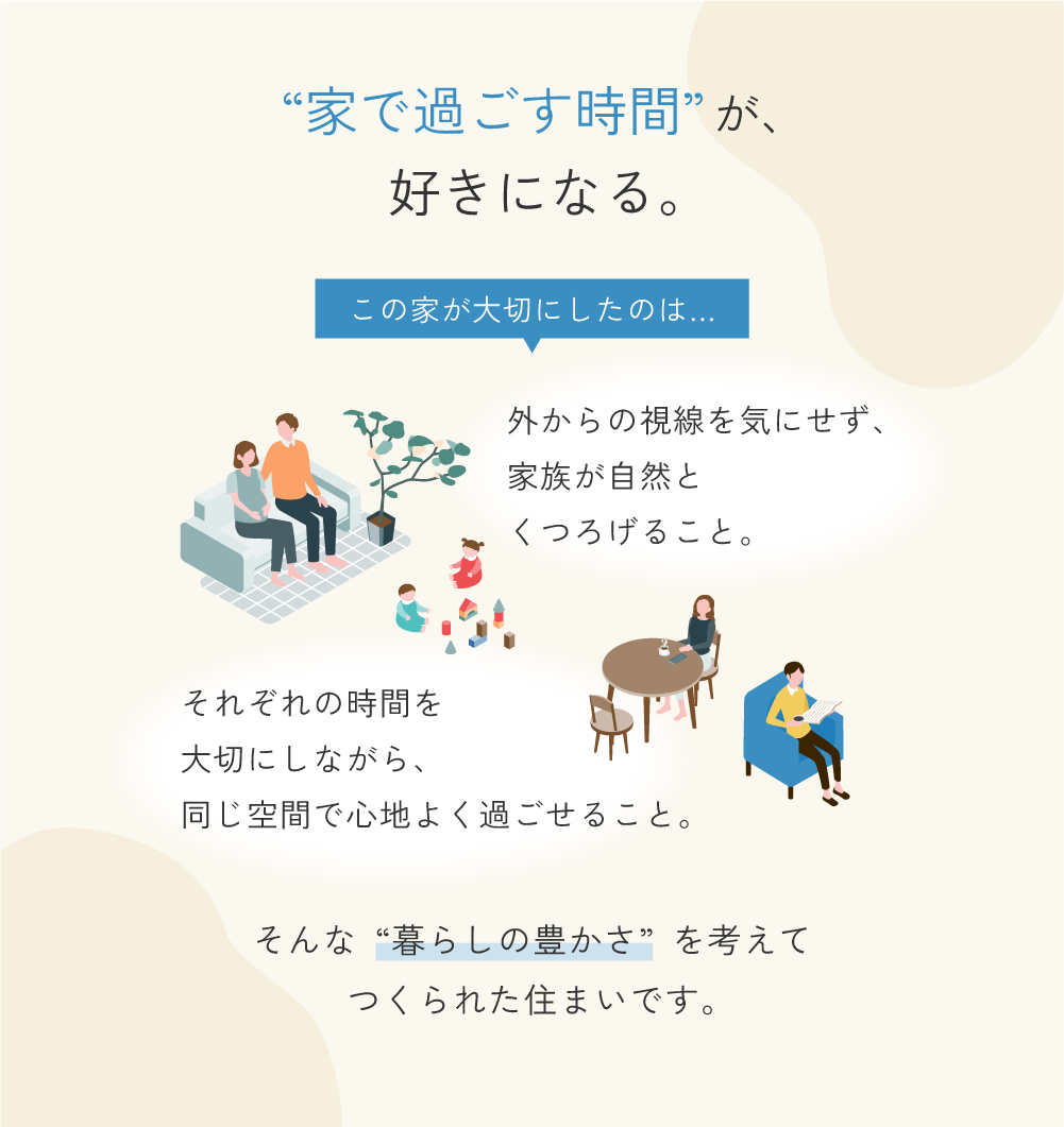 “家で過ごす時間”が、好きになる。